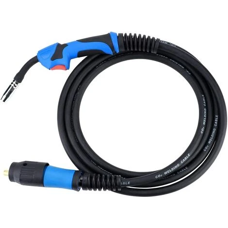 Pistolet De Soudage MB15 Betterlife- Torche MIG - Blindée Au Gaz CO2 - Pour Soudeur MIG Avec Connecteur UE - 3 Mètres 1 Pistolet De Soudage MB15 Betterlife- Torche MIG - Blindée Au Gaz CO2 - Pour Soudeur MIG Avec Connecteur UE - 3 Mètres