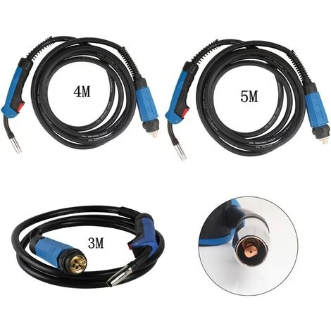 Pistolet De Soudage MB15 Betterlife- Torche MIG - Blindée Au Gaz CO2 - Pour Soudeur MIG Avec Connecteur UE - 3 Mètres 2 Pistolet De Soudage MB15 Betterlife- Torche MIG - Blindée Au Gaz CO2 - Pour Soudeur MIG Avec Connecteur UE - 3 Mètres – Image 2