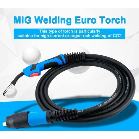 Pistolet De Soudage MB15 Betterlife- Torche MIG - Blindée Au Gaz CO2 - Pour Soudeur MIG Avec Connecteur UE - 3 Mètres 4 Pistolet De Soudage MB15 Betterlife- Torche MIG - Blindée Au Gaz CO2 - Pour Soudeur MIG Avec Connecteur UE - 3 Mètres – Image 4