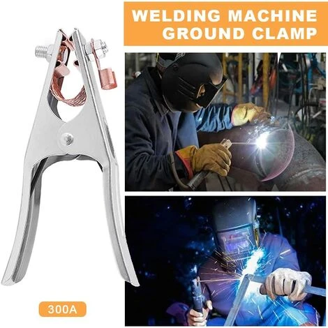 DEVENIRRICHE Pince De Masse, Pince Soudure, 1 Pince De Terre De Soudage, Fait De Fer + Laiton, Solide Et Durable, Matériel De Soudage Professionnel, Pour La Plupart Des Machines à Souder (300A) 5 DEVENIRRICHE Pince De Masse, Pince Soudure, 1 Pince De Terre De Soudage, Fait De Fer + Laiton, Solide Et Durable, Matériel De Soudage Professionnel, Pour La Plupart Des Machines à Souder (300A) – Image 5