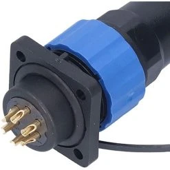 Prise De Courant étanche, Adaptateur De Connecteur Industriel Connexion De Soudage Résistant à L'oxydation Pour Les équipements électroniques Pour Les Communications (6 Noyaux) Macaron -Soudure à l'arc Soldes 53106871 3