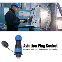 Prise De Courant étanche, Adaptateur De Connecteur Industriel Connexion De Soudage Résistant à L'oxydation Pour Les équipements électroniques Pour Les Communications (6 Noyaux) Macaron -Soudure à l'arc Soldes 53106871 5
