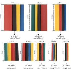 Ensemble De Boîtiers De Fils électriques, Bornes à Sertir De 350 PCS Connecteurs à Bout à Bout + 328 Tubes De Thermo-rétraction (678pcs)Macaron -Soudure à l'arc Soldes 53106875 4