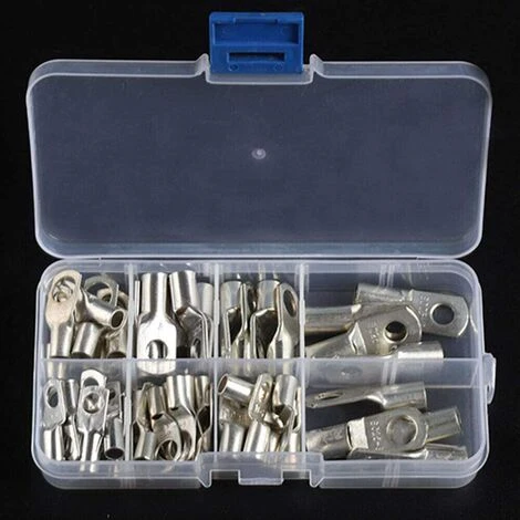 Kit De Connecteurs à Sertir Pour Bague De Cosse De Câble De Soudure De Batterie De Terminal De Tube De Cuivre 60pcs Macaron 1 Kit De Connecteurs à Sertir Pour Bague De Cosse De Câble De Soudure De Batterie De Terminal De Tube De Cuivre 60pcs Macaron