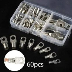 Kit De Connecteurs à Sertir Pour Bague De Cosse De Câble De Soudure De Batterie De Terminal De Tube De Cuivre 60pcs Macaron 9 Kit De Connecteurs à Sertir Pour Bague De Cosse De Câble De Soudure De Batterie De Terminal De Tube De Cuivre 60pcs Macaron -Soudure à l'arc Soldes 53106893 5