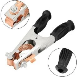 Gear Pince De Masse De Soudage, Pince De Terre De Soudage Galvanisée Pince De Tige De Terre 500A Magnétique Bonne Conductivité (US Type)Macaron -Soudure à l'arc Soldes 53106895 4