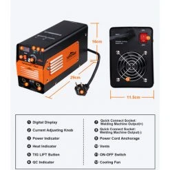 JMAX TOPSHAK TS-EM2 Poste à Souder Inverter Station De Soudage TIG Soudage à électrodes Machine à Souder -Soudure à l'arc Soldes 53551316 5