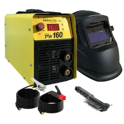 PROWELTEK Poste à Souder à L'arc Inverter PW160 + Cagoule Automatique 9/13 + Mallette Luxe 1 PROWELTEK Poste à Souder à L'arc Inverter PW160 + Cagoule Automatique 9/13 + Mallette Luxe