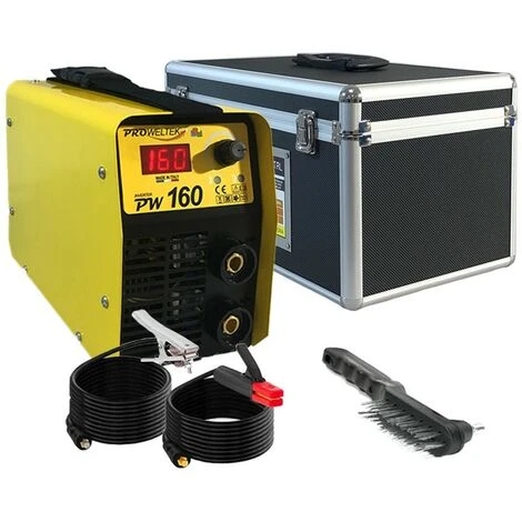 PROWELTEK Poste à Souder à L'arc Inverter PW160 + Cagoule Automatique 9/13 + Mallette Luxe 2 PROWELTEK Poste à Souder à L'arc Inverter PW160 + Cagoule Automatique 9/13 + Mallette Luxe – Image 2