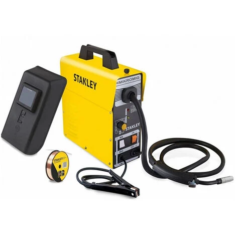 Poste à Souder Mig-Mag No Gas STANLEY Mikromig Câble De Masse, Torche, Fil Fourré Et Masque De Soudage 2 Poste à Souder Mig-Mag No Gas STANLEY Mikromig Câble De Masse, Torche, Fil Fourré Et Masque De Soudage – Image 2