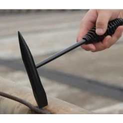 Pic à Souder Professionnel Triomphe 500gr Pour Enlever Les Scories De Soudage Comme Marteau Avec Un Côté Pic Ou Burin, Entièrement En Acier Massif Avec Traitement Thermique -Soudure à l'arc Soldes 54849429 5