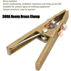 BEARSU Pince De Masse Soudure, 300A Mâchoire Lourde En Laiton, Pince De Terre Soudure Pour Poste De Soudage Welder (260A/300A/500A) -Soudure à l'arc Soldes 54959024 3