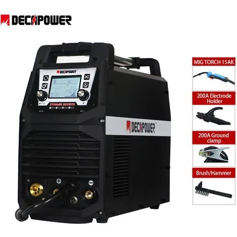 Decapower Synergy Machine A Souder 200A MIG MAG MMA TIG Flux 4 En 1 Pour Soudage Au Gaz Et Sans Gaz 2 Decapower Synergy Machine A Souder 200A MIG MAG MMA TIG Flux 4 En 1 Pour Soudage Au Gaz Et Sans Gaz – Image 2