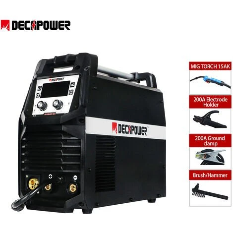 Decapower 180A Synergy Poste A Souder MIG MAG Flux MMA Lift DC Tig Gaz Et Sans Gaz Inverter Machine A Souder 4 En 1 1 Decapower 180A Synergy Poste A Souder MIG MAG Flux MMA Lift DC Tig Gaz Et Sans Gaz Inverter Machine A Souder 4 En 1