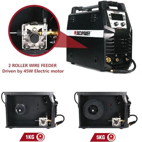 Decapower 180A Synergy Poste A Souder MIG MAG Flux MMA Lift DC Tig Gaz Et Sans Gaz Inverter Machine A Souder 4 En 1 4 Decapower 180A Synergy Poste A Souder MIG MAG Flux MMA Lift DC Tig Gaz Et Sans Gaz Inverter Machine A Souder 4 En 1 – Image 4
