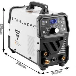 STAHLWERK DC TIG 200 Puls Pro - Poste De Soudage TIG Professionnel Numérique Avec Fonction MMA Et Pulsée, Adapté Aux Tôles Fines, 7 Ans De Garantie -Soudure à l'arc Soldes 57125097 4