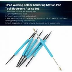 MONLY Baguette De Soudage 6 Pcs Soudage De La Station De Soudage De La Station De Soudage De Fer De Fer De Fer, Outil D'assistance De Chaleur électronique, Ensemble De La Puce D'alésoir. Soudeur Pou 7 MONLY Baguette De Soudage 6 Pcs Soudage De La Station De Soudage De La Station De Soudage De Fer De Fer De Fer, Outil D'assistance De Chaleur électronique, Ensemble De La Puce D'alésoir. Soudeur Pou -Soudure à l'arc Soldes 57218912 3