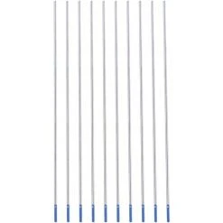 BEARSU 10pcs 1.0/1.6/2.4mm Électrodes De Soudure De Tungstène, Lanthanated Electrode Blue Tip(1.6 * 150mm) -Soudure à l'arc Soldes 57685438 5