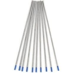 BEARSU 10pcs 1.0/1.6/2.4mm Électrodes De Soudure De Tungstène, Lanthanated Electrode Blue Tip(2.4 * 150mm) -Soudure à l'arc Soldes 57685539 4
