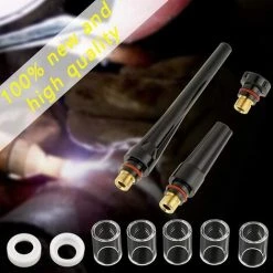 IRISFR Lilaris 49 Pcs Ensembles De Soudage TIG Lentille De Gaz En Cuivre Buses D'alumine Tasses Collets Accessoires De Soudage TIG Pour Pistolet De Soudage TIG -Soudure à l'arc Soldes 58807730 4
