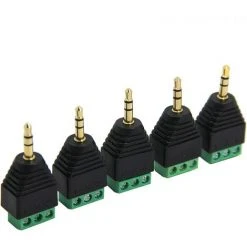 IRISFR Lilaris Adaptateur (Lot De 2) Jack 3,5 Mm Vers Bornier à Vis, Connecteur Jack Mâles Stéréo TRS De 3.5mm à 3 Pôles Adaptateur De Réparation Sans Soudure Pour Câble Aux, Câblage Stéréo Et Câble D'Extension IR -Soudure à l'arc Soldes 58807749 4