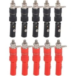 IRISFR Lilaris 4 Mm Fiche Banane Audio Speaker Wire Connecteur De Câble,4mm Connecteurs Isolee De Prise Socket Pour Câbles De Haut-parleur, Plaque Murale Et Plus+Tester La Pince Crocodile，30 Pièces -Soudure à l'arc Soldes 58807753 4