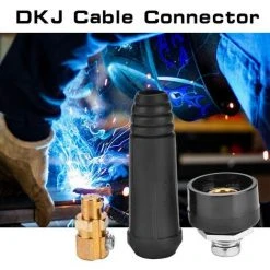 IRISFR Lilaris DKJ Soudage TIG Câble Panneau Connecteur Et Prise De Panneau Adaptateur Rapide(DKJ10-25 Noir)une Pièce -Soudure à l'arc Soldes 58807781 5
