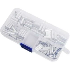 CHANCEY Connecteurs Bout à Bout Non Isolés,SEMAket Paquet De 200 Kit De Terminaison De Sertissage De Câble De Virole De FilTransparent Sans Soudure 22-18AWG 16-14AWG 12-10AWG Avec Boîte De Rangement -Soudure à l'arc Soldes 60154979 5