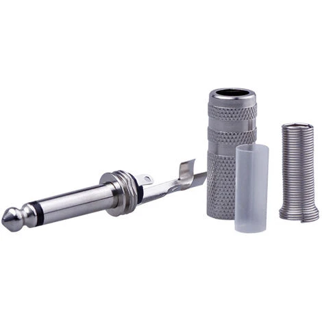 MACARON Jack Prise Jack 6,35mm Male à Souder Stéréo Fiche Male Connecteur Soudure LO-Ron(5pcs) 3 MACARON Jack Prise Jack 6,35mm Male à Souder Stéréo Fiche Male Connecteur Soudure LO-Ron(5pcs) – Image 3