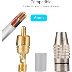 MACARON RCA Connecteur Male,Connecteurs Audio Vidéo RCA,RCA Terminal Connecteur Audio,RCA Connecteur à Sans Soudure,Connecteurs RCA Plug Jack(16pcs)LO-Ron 9 MACARON RCA Connecteur Male,Connecteurs Audio Vidéo RCA,RCA Terminal Connecteur Audio,RCA Connecteur à Sans Soudure,Connecteurs RCA Plug Jack(16pcs)LO-Ron -Soudure à l'arc Soldes 60414058 5