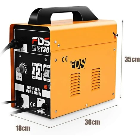 GOPLUS Poste à Souder, Soudage Electrique MIG 130 Tension 230V, Appareil De Soudage Professionnel, 30-120A Avec Masque Equipement De Soudage (Orange) 5 GOPLUS Poste à Souder, Soudage Electrique MIG 130 Tension 230V, Appareil De Soudage Professionnel, 30-120A Avec Masque Equipement De Soudage (Orange) – Image 5