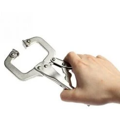 MACARON Lot De 2 Colliers De Serrage De Avec Patins Pivotants En Acier Pince étau De Soudage(170*85*15mm)LO-Ron 7 MACARON Lot De 2 Colliers De Serrage De Avec Patins Pivotants En Acier Pince étau De Soudage(170*85*15mm)LO-Ron -Soudure à l'arc Soldes 61308317 3