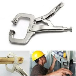 MACARON Lot De 2 Colliers De Serrage De Avec Patins Pivotants En Acier Pince étau De Soudage(170*85*15mm)LO-Ron 9 MACARON Lot De 2 Colliers De Serrage De Avec Patins Pivotants En Acier Pince étau De Soudage(170*85*15mm)LO-Ron -Soudure à l'arc Soldes 61308317 5