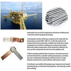 TINOR Baguette De Soudure, 50 Pièces électrodes De Soudage Soudure En Aluminium à Basse Température De 2,0 Mm - Tiges De Soudure Faciles à Fondre - Résistance à La Corrosion (50 Cm) 7 TINOR Baguette De Soudure, 50 Pièces électrodes De Soudage Soudure En Aluminium à Basse Température De 2,0 Mm - Tiges De Soudure Faciles à Fondre - Résistance à La Corrosion (50 Cm) -Soudure à l'arc Soldes 64029079 3