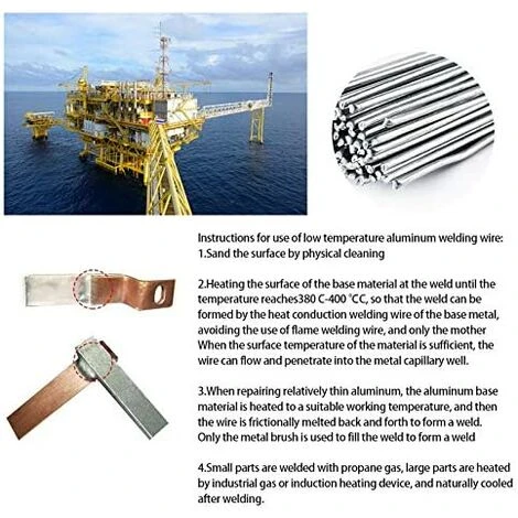 TINOR Baguette De Soudure, 50 Pièces électrodes De Soudage Soudure En Aluminium à Basse Température De 2,0 Mm - Tiges De Soudure Faciles à Fondre - Résistance à La Corrosion (50 Cm) 3 TINOR Baguette De Soudure, 50 Pièces électrodes De Soudage Soudure En Aluminium à Basse Température De 2,0 Mm - Tiges De Soudure Faciles à Fondre - Résistance à La Corrosion (50 Cm) – Image 3