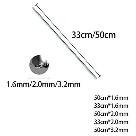 TINOR Baguette De Soudure, 50 Pièces électrodes De Soudage Soudure En Aluminium à Basse Température De 2,0 Mm - Tiges De Soudure Faciles à Fondre - Résistance à La Corrosion (50 Cm) 5 TINOR Baguette De Soudure, 50 Pièces électrodes De Soudage Soudure En Aluminium à Basse Température De 2,0 Mm - Tiges De Soudure Faciles à Fondre - Résistance à La Corrosion (50 Cm) – Image 5