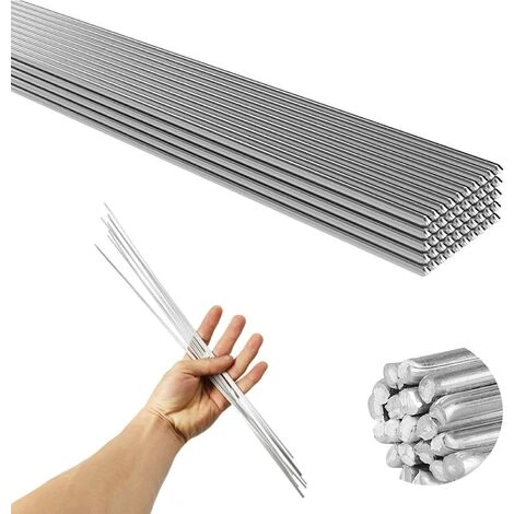 TINOR Baguette De Soudure, 50 Pièces électrodes De Soudage Soudure En Aluminium à Basse Température De 2,0 Mm - Tiges De Soudure Faciles à Fondre - Résistance à La Corrosion (33 Cm) 1 TINOR Baguette De Soudure, 50 Pièces électrodes De Soudage Soudure En Aluminium à Basse Température De 2,0 Mm - Tiges De Soudure Faciles à Fondre - Résistance à La Corrosion (33 Cm)