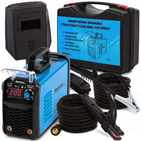 Sherman MMA 200 Speedy Poste à Souder IGBT MMA 200amp 230V E-Hand 1 Sherman MMA 200 Speedy Poste à Souder IGBT MMA 200amp 230V E-Hand