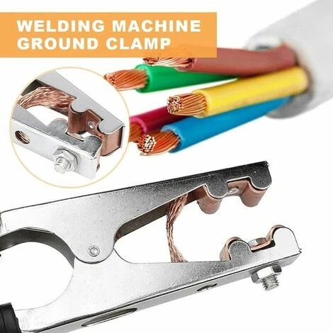 Ensoleillé Pince De Masse Pour Soudure à L'arc,Pince De Masse, Pince De Masse Soudure, Pince De Masse Laiton, Fabriqué En Fer, Durable, Sûr Et Stable, Confortable à Tenir, Adapté Au Soudage électrique (500A) 3 Ensoleillé Pince De Masse Pour Soudure à L'arc,Pince De Masse, Pince De Masse Soudure, Pince De Masse Laiton, Fabriqué En Fer, Durable, Sûr Et Stable, Confortable à Tenir, Adapté Au Soudage électrique (500A) – Image 3