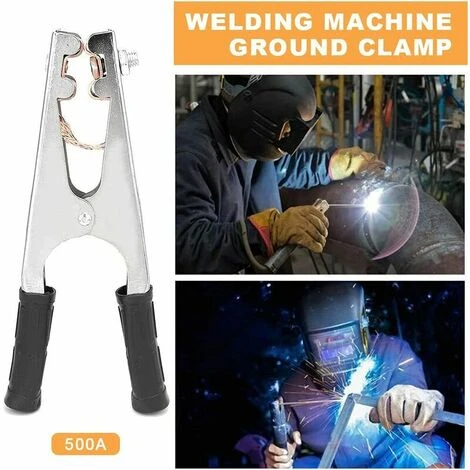 Ensoleillé Pince De Masse Pour Soudure à L'arc,Pince De Masse, Pince De Masse Soudure, Pince De Masse Laiton, Fabriqué En Fer, Durable, Sûr Et Stable, Confortable à Tenir, Adapté Au Soudage électrique (500A) 4 Ensoleillé Pince De Masse Pour Soudure à L'arc,Pince De Masse, Pince De Masse Soudure, Pince De Masse Laiton, Fabriqué En Fer, Durable, Sûr Et Stable, Confortable à Tenir, Adapté Au Soudage électrique (500A) – Image 4
