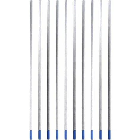 Ensoleillé 10 Pièces électrodes De Tungstène De Soudage. Pointe Bleue D'électrode Lanthane 1.0/1.6/2.4mm. Tige D'électrode De Tungstène De Soudage De Qualité Supérieure Lanthane à 2%(2.4 X 150 Mm) 3 Ensoleillé 10 Pièces électrodes De Tungstène De Soudage. Pointe Bleue D'électrode Lanthane 1.0/1.6/2.4mm. Tige D'électrode De Tungstène De Soudage De Qualité Supérieure Lanthane à 2%(2.4 X 150 Mm) – Image 3