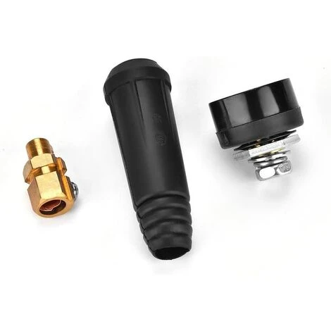 Soudage Câble Panneau Connecteur ,1 Pcs Prise De Panneau Adaptateur Rapide(DKJ10-25 Noir) 56Vingt 2 Soudage Câble Panneau Connecteur ,1 Pcs Prise De Panneau Adaptateur Rapide(DKJ10-25 Noir) 56Vingt – Image 2