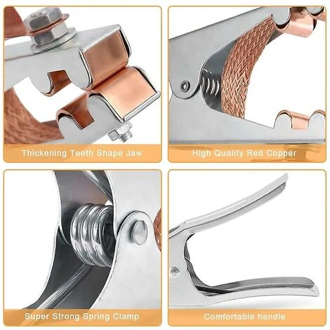 BDD Clip De Mise à La Terre, 1 Clip De Mise à La Terre De Soudage, équipement De Soudage Professionnel Durable, Adapté à La Plupart Des Machines à Souder 4 BDD Clip De Mise à La Terre, 1 Clip De Mise à La Terre De Soudage, équipement De Soudage Professionnel Durable, Adapté à La Plupart Des Machines à Souder – Image 4