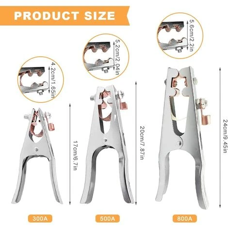 TINOR Pince De Masse, Pince Soudure, 1 Pince De Terre De Soudage, Fait De Fer + Laiton, Solide Et Durable, Matériel De Soudage Professionnel, Pour La Plupart Des Machines à Souder (500A) 5 TINOR Pince De Masse, Pince Soudure, 1 Pince De Terre De Soudage, Fait De Fer + Laiton, Solide Et Durable, Matériel De Soudage Professionnel, Pour La Plupart Des Machines à Souder (500A) – Image 5