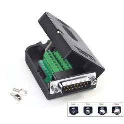 ELLE 2PCS Connecteur HDMI, Adaptateur De Prise Vers Bornier, Connecteur De Soudure Sans Rupture, (pas De Poinçon à Souder Mâle + écrou)