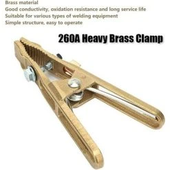 FLYME Pince De Terre à Souder Au Sol En Forme De A En Laiton, Pince à Souder 260A Pour Machine à Souder 7 FLYME Pince De Terre à Souder Au Sol En Forme De A En Laiton, Pince à Souder 260A Pour Machine à Souder -Soudure à l'arc Soldes 67636679 3