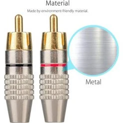 JOORRT 12Pcs RCA Connecteur Male,Connecteurs Audio Vidéo RCA,RCA Terminal Connecteur Audio,RCA Connecteur à Sans Soudure,Connecteurs RCA Plug Jack 8 JOORRT 12Pcs RCA Connecteur Male,Connecteurs Audio Vidéo RCA,RCA Terminal Connecteur Audio,RCA Connecteur à Sans Soudure,Connecteurs RCA Plug Jack -Soudure à l'arc Soldes 67688581 4