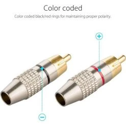 JOORRT 12Pcs RCA Connecteur Male,Connecteurs Audio Vidéo RCA,RCA Terminal Connecteur Audio,RCA Connecteur à Sans Soudure,Connecteurs RCA Plug Jack 9 JOORRT 12Pcs RCA Connecteur Male,Connecteurs Audio Vidéo RCA,RCA Terminal Connecteur Audio,RCA Connecteur à Sans Soudure,Connecteurs RCA Plug Jack -Soudure à l'arc Soldes 67688581 5