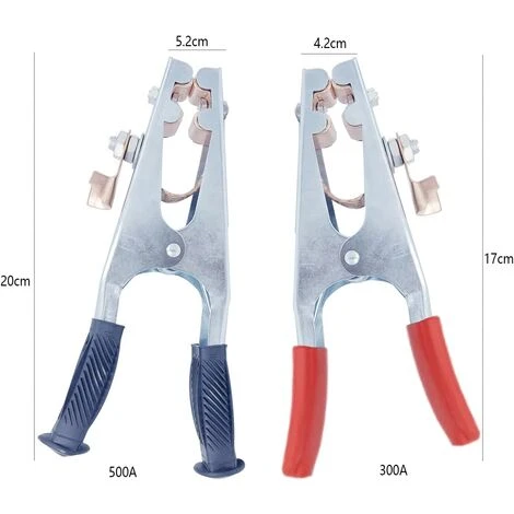 FLYME Pinces De Terre De Soudage, 2 Pièces Pinces De Terre De Soudage 300A Et 500A Pinces De Tige De Terre Prise Sûre Et Stable Confortable Adaptée Au Soudage électrique 2 FLYME Pinces De Terre De Soudage, 2 Pièces Pinces De Terre De Soudage 300A Et 500A Pinces De Tige De Terre Prise Sûre Et Stable Confortable Adaptée Au Soudage électrique – Image 2