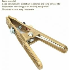 FLYME Laiton Pince De Masse, Pince De Terre à Souder Pour Souduremise à La Terre De Câble Pour La Machine De Soudure (260A) 7 FLYME Laiton Pince De Masse, Pince De Terre à Souder Pour Souduremise à La Terre De Câble Pour La Machine De Soudure (260A) -Soudure à l'arc Soldes 68335853 3
